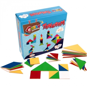 Tangram - caixa de papel - 35 pças.