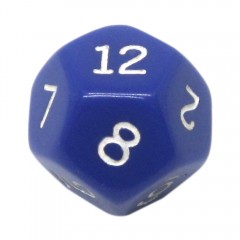 Dado RPG - 12 Lados Azul 20 x 20 mm