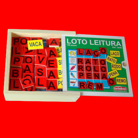 Loto Leitura MDF - cx madeira