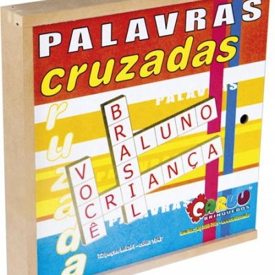 Palavras Cruzadas Cx de madeira