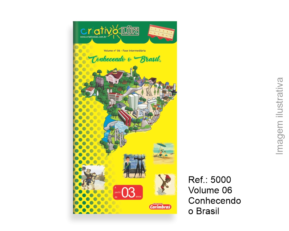Livro Criativo Lük Vol. 06 – Conhecendo o Brasil