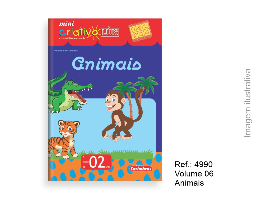 Livro Mini Criativo Lük Vol. 06 – Animais